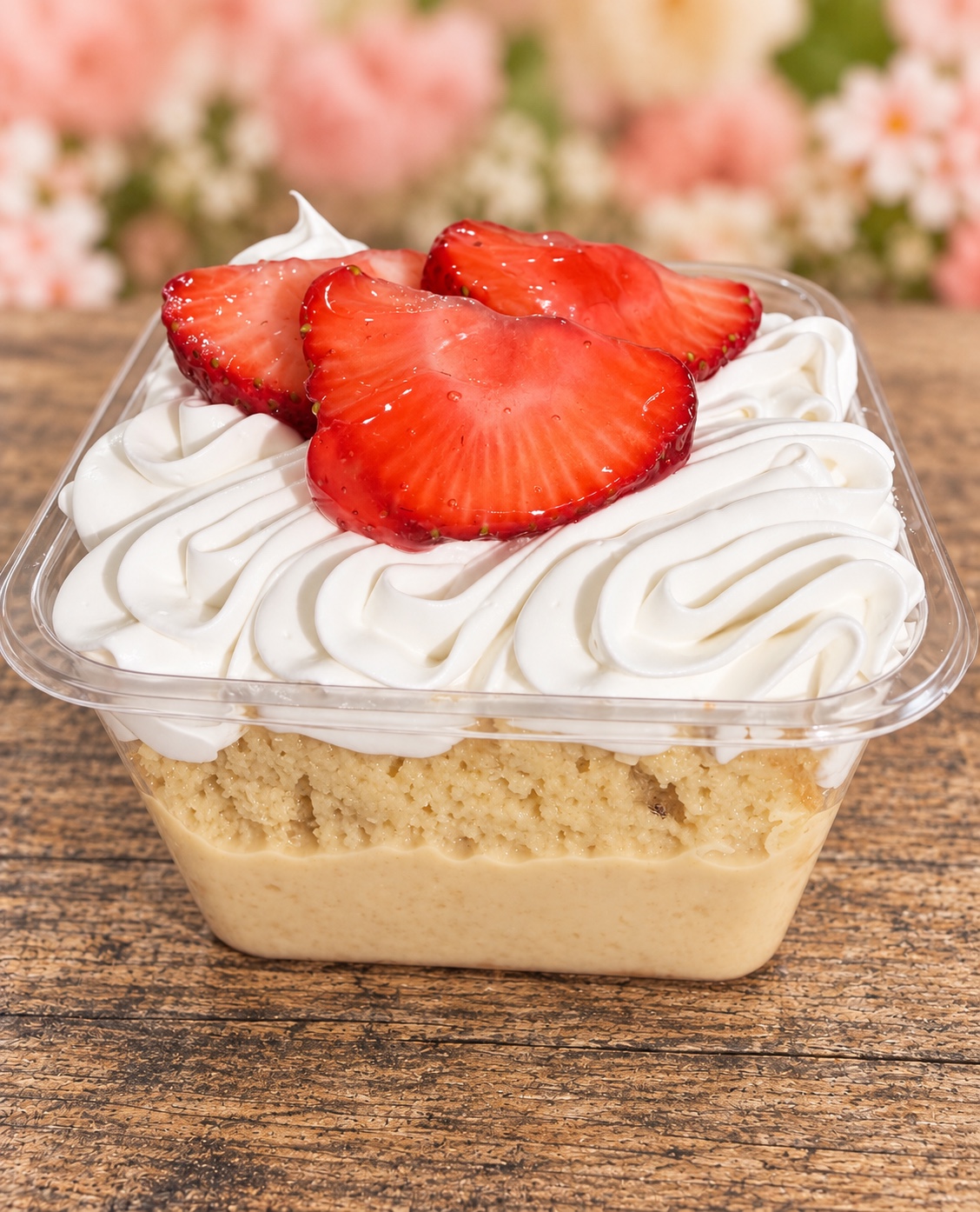 Strawberry tres leches